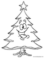 laminas para colorear dibujos de &aacute;rboles, arbolitos navide&ntilde;os para navidad 04